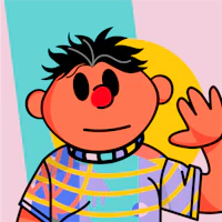 a cartoon of a boy waving his hand