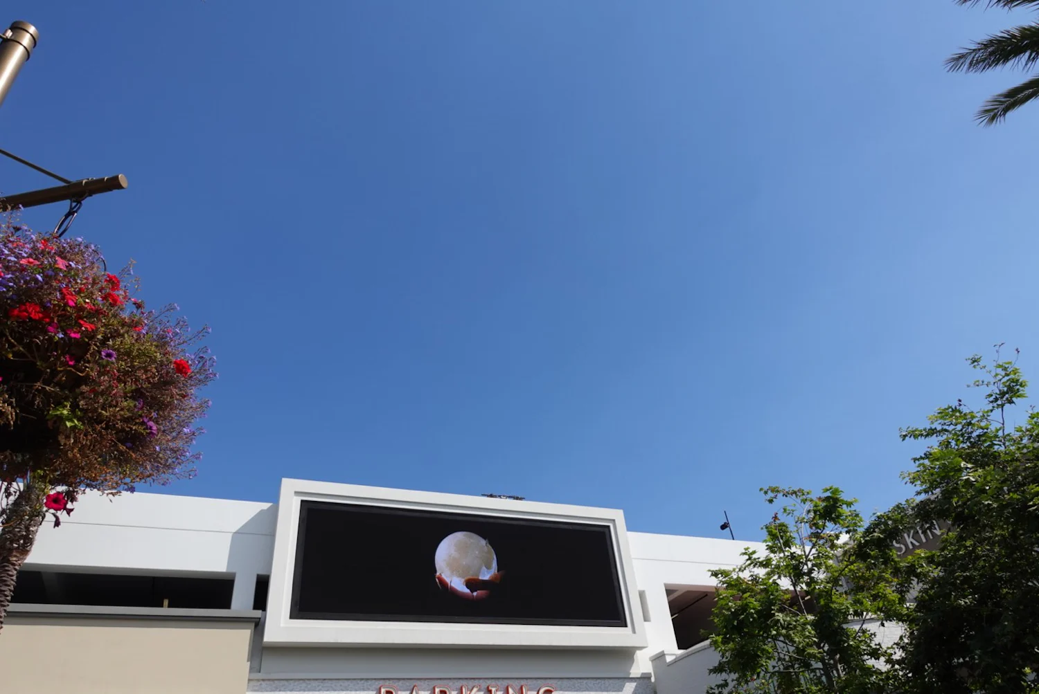 a blue sky with white clouds