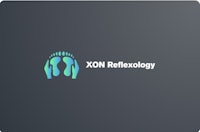a logo for xon reflexology