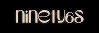 a black background with the word ninetys on it