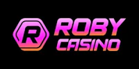 roby casino logo on a black background