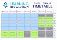 learning small group timetable