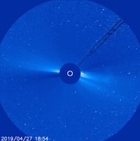 nasa image of a comet