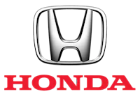 the honda logo on a black background