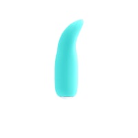 a blue sex toy on a white background