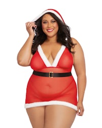 plus size santa claus lingerie set