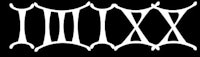 the word xiii on a black background