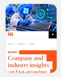 an image of a computer with the words company and industry insights
