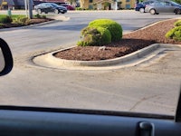 a car parked in a parking lot