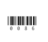 a barcode on a white background