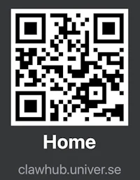 a qr code with the words home on it