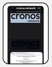 cronos network - screenshot