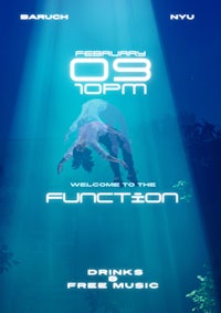 a flyer for a nightclub with a picture of a man in the water