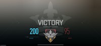 a screenshot of the victory logo on a dark background