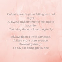 a pink background with a quote that reads detachment is not falling short of nothing