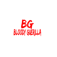 bg bloody gurulla logo on a black background
