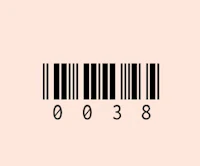 a barcode on a pink background