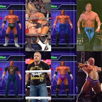 wwe wrestlers in different poses