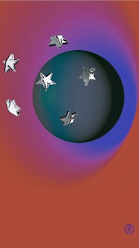 a group of paper airplanes flying in the air