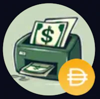 an icon of a printer with money in it