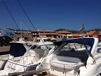 the boat is white
