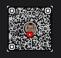 a qr code with a person's face on it