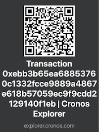 a qr code for a transaction
