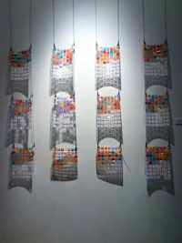 a group of calendars hanging on a wall