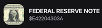 a federal reserve note with the words federal reserve note