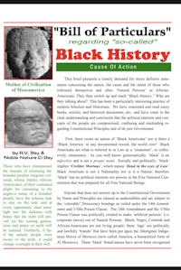 bill of particulars - black history