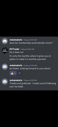 a screenshot of a conversation between two people on a phone