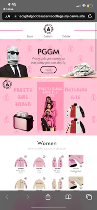 pgm women's store - screenshot