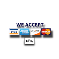we accept visa, mastercard, american express, and paypal