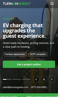 turn green ev charging that upgrades the guest experience