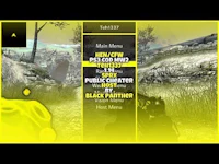 an image of a yellow screen with a black background
