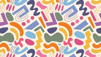a colorful abstract pattern with colorful shapes