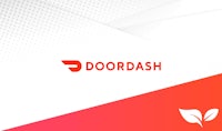 the logo for doordash on a white background