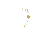 gold stars on a black background