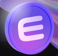 the e logo on a purple background