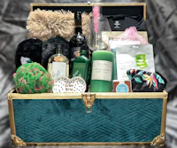 a trunk filled with a variety of items