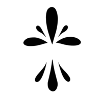 a black cross on a black background