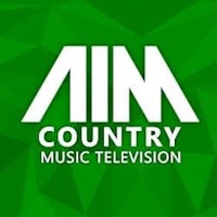 the logo for aim country music television