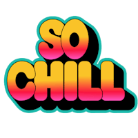 so chill logo on a black background