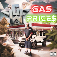 the cover of gas prices featuring a man in front of a car