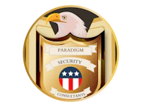 the logo for paradigm security consultants