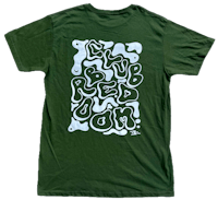 bleach dye one of one screen printed 