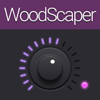 the woodscaper logo with the word woodscaper on it