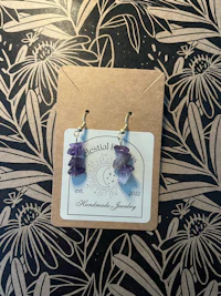 amethyst dangle earrings