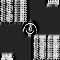 a black and white image of a square with a circle in the middle