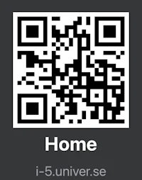 a qr code with the word home on it
